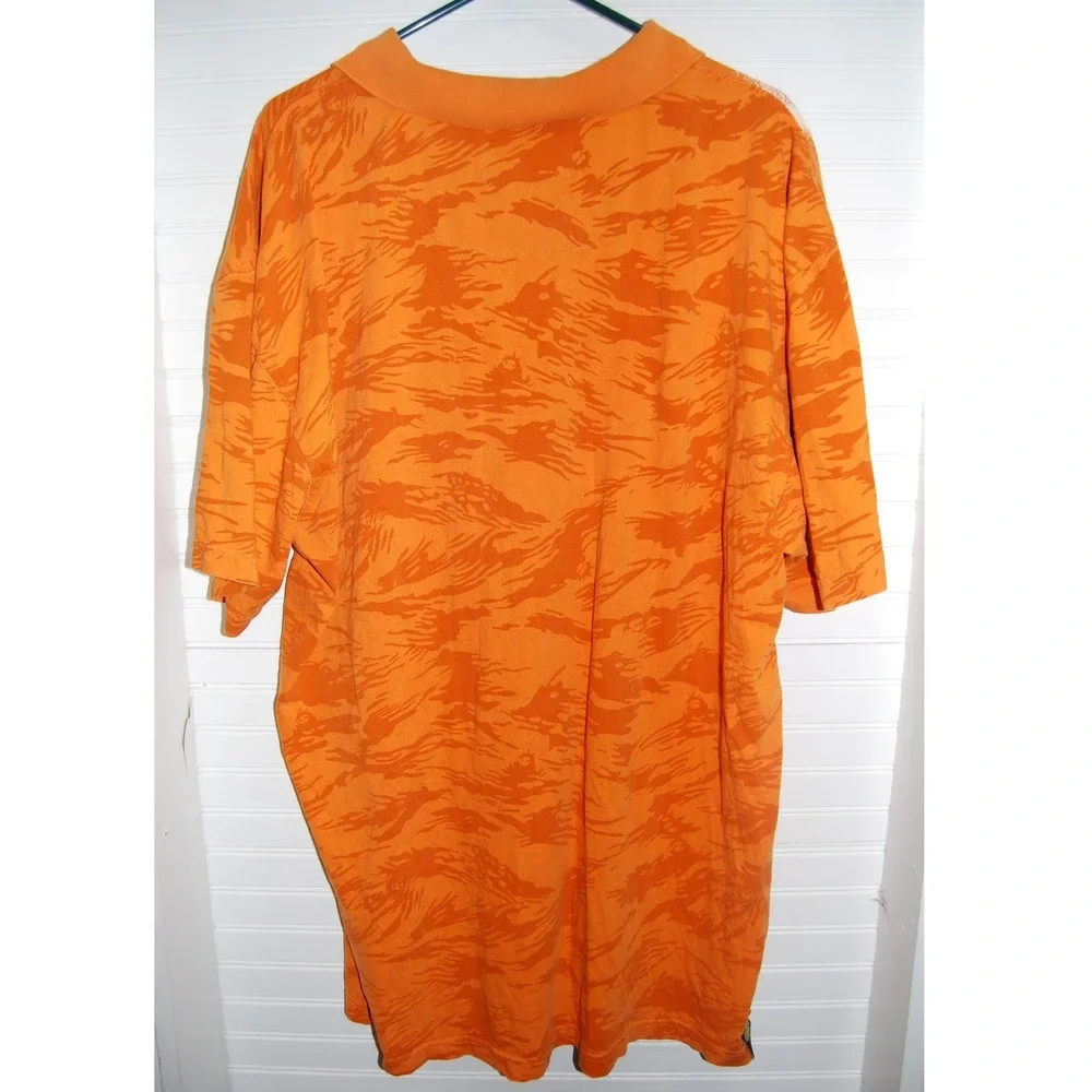 Y2K polo Shirt Men's Size‎ 3XL Live Mechanics AOP Embroidered Absract Streetwear